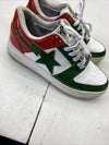 A Bathing Ape Bapesta Low &#39;Green Red&#39; Mexico Or Italy Flag Colors Mens Size 10