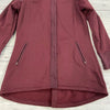 North Face Burgundy Long Hooded Coat Woman’s Size Large