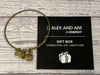 Alex and Ani Gift Box Rafaelian Gold Expandable Charm Bangle Gift Box