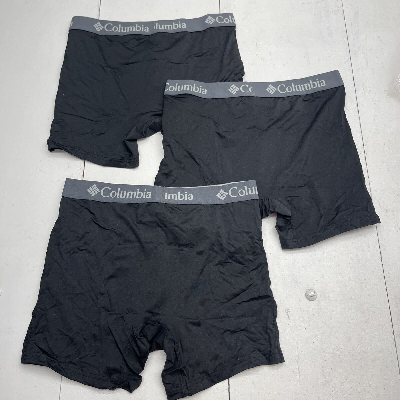 Columbia High Performance Stretch Boxer Briefs Black 3 Pack Mens Large -  beyond exchange