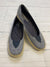 Grasshopper - Ortholite Navy Blue And Burlap ￼Slip On Shoes Women's 7.5