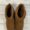 Minnetonka Brown Suede Fringed Ankle Boots Youth Girls Size 3 2292