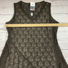 Nic + Zoe Boutique Dark Truffle Sleeveless Lace Dress with Slip Women Size XL NE