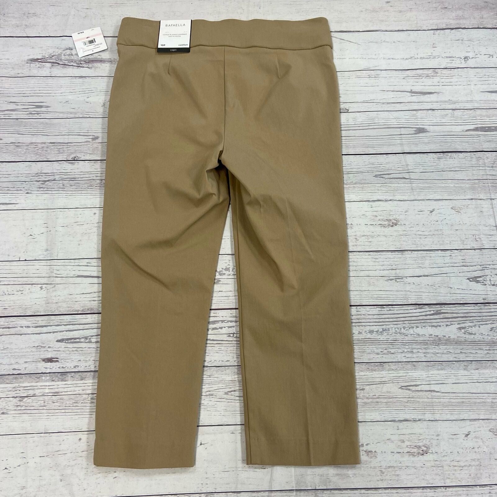 Rafaela Comfort Khaki Capri Pants Woman's Size 10 P NEW - beyond exchange