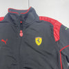 Puma Scuderia Ferrari Black Zip Up Jacket Youth Boys Size Medium