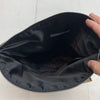 H&amp;M Womens Rolldown black suede clutch purse *