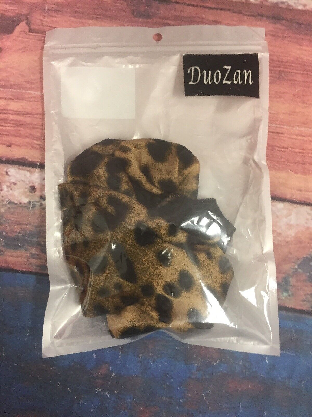 DuoZan Leopard Print Hair Cap Elastic Band