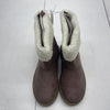 Old Navy Faux Suede Sherpa Cuff Boots Mauve Youth Girls Size 13