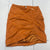 Camila Coelho Orange Leather Ruched Mini Skirt Women’s Size XS MSRP $358