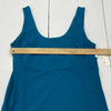 GAP Fit Distance Teal Athletic Running Tank Top Women Size L NEW Built In Suppor
