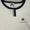 Vintage Champion ND Notre Dame Fighting Irish NCAA White T Shirt Men Size 2XL