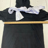 Avantshé Black Hoodie With White Tie Strings Mens Size Large
