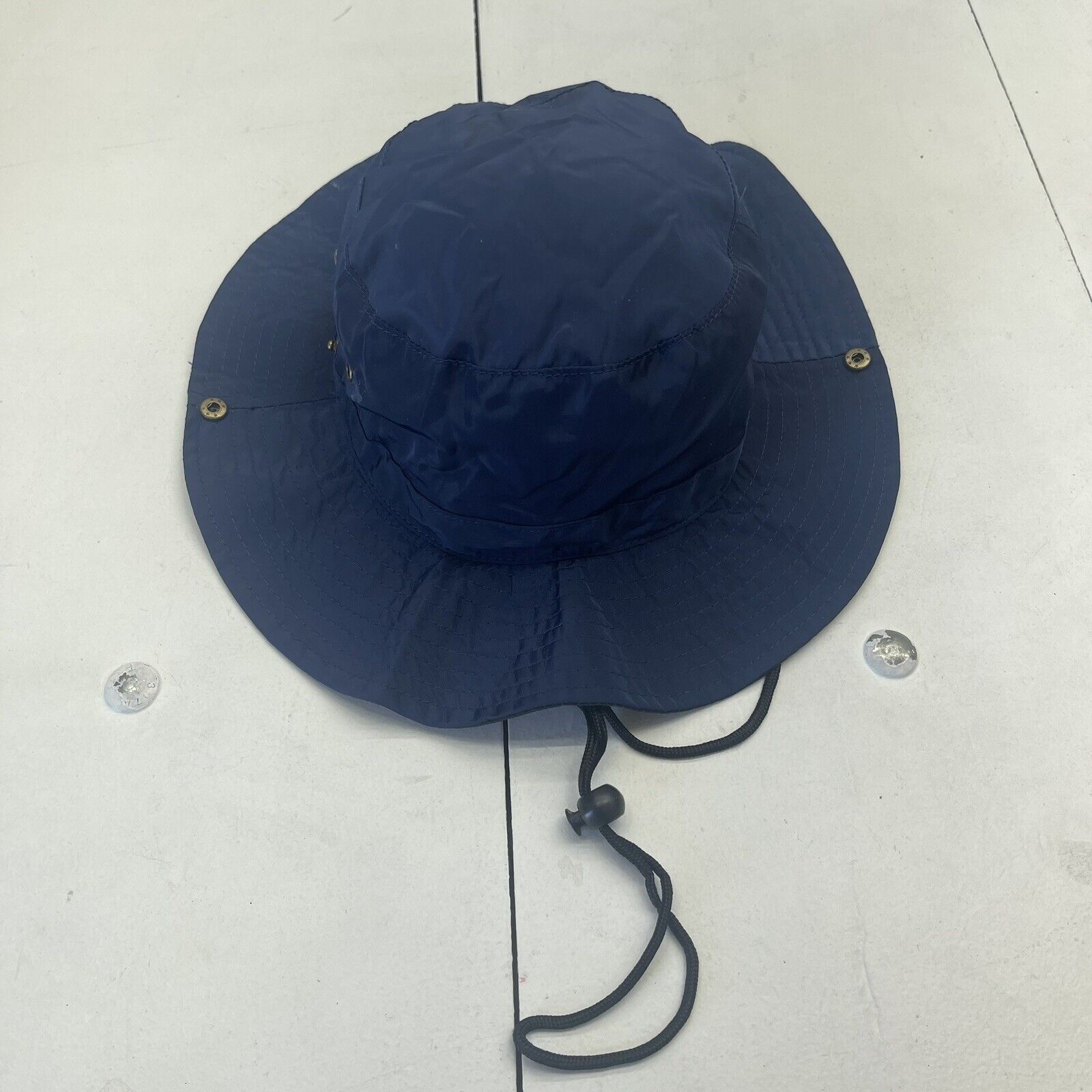 Unisex Adults Blue Polyester Bucket Hat Size OS