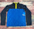 NEW Kids Columbia Fleece Crew 3/4 Button Youth Size XLarge Blue Navy Yellow