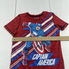 Jumping Beans Red Shirt Sleeve Active Captain American T Shirt Youth Boys Size 6