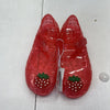 Old Navy Red Strawberry Mary Jane Jelly Flats Toddler Girls Size 9