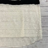 We The Free Boutique Ivory Black Sleeveless Lace Tank Top T-Shirt Women Size L N