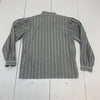 Vintage Panther Gray Long Sleeve Button Front