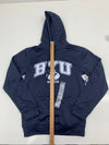 Champions Mens Dark Blue BYU Cougars Graphic Print Hoodie Size Small