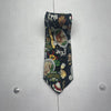 Harry Carys Black Printed Silk Neck Tie