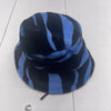 Women’s Blue &amp; Black Furry Bucket Hat Size OS
