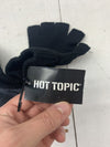 Hot Topic Black Stiches Fingerless Glove One Size