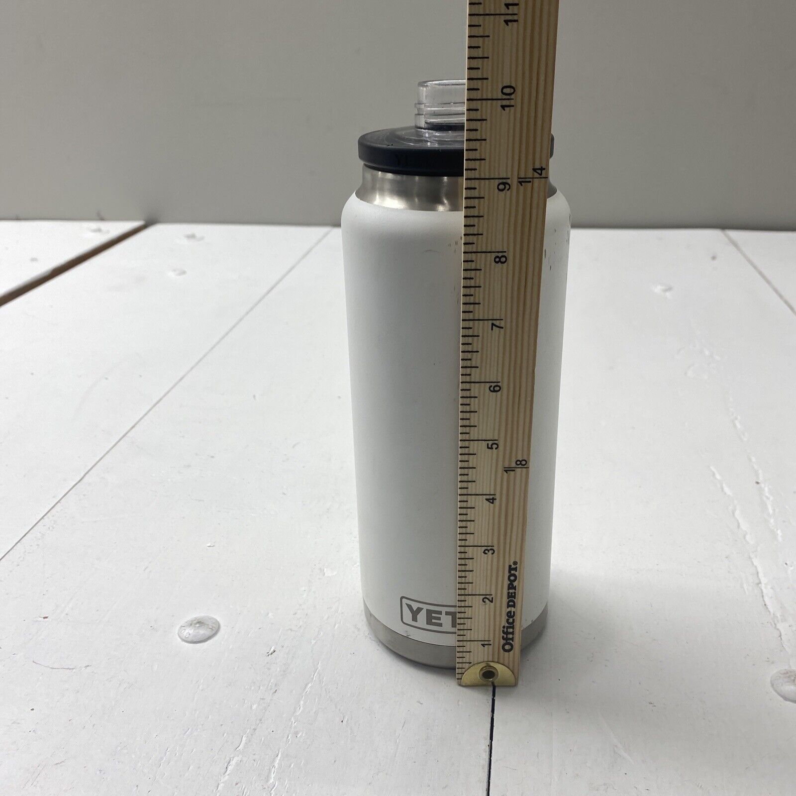 YETI Rambler 36 oz Bottle with Chug Cap Cooler - White