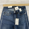 Judy Blue Mid Rise Skinny Fit Side Pipe Jeans Women’s 7 New