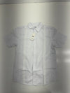 Jekaoyi Mens White Short Sleeve Button Up Shirt Size Small