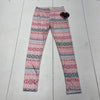 Btween Pink Printed Leggings Youth Girls Size 8