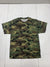 Port & Company Mens Green Camouflage Short Sleeve Shirt Size Large