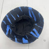 Women’s Blue &amp; Black Furry Bucket Hat Size OS