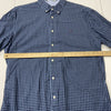 Tommy Hilfiger Blue Plaid Long Sleeve Button Up Shirt Men Size XL