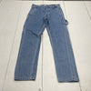 Jack &amp; Jones Chris Loose Utility Blue Jeans Mens Size 28x30