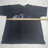 Vintage Winterland Jimi Hendrix 90s Black Purple Haze T Shirt Size XL USA