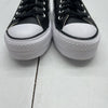 Converse Chuck Taylor All Star Lift Platform Black White Sneaker Women 8 561681C
