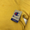 Champion Yellow Vintage Crew Sweatshirt Mens Size Small New Defect