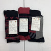 Ultra Socks Red Black Dress Socks Size 10-13 6 Pack 2 Pairs Each Design