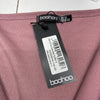 Boohoo Pink Maternity Flare Sleeve Wrap Top Women’s Size 10 New