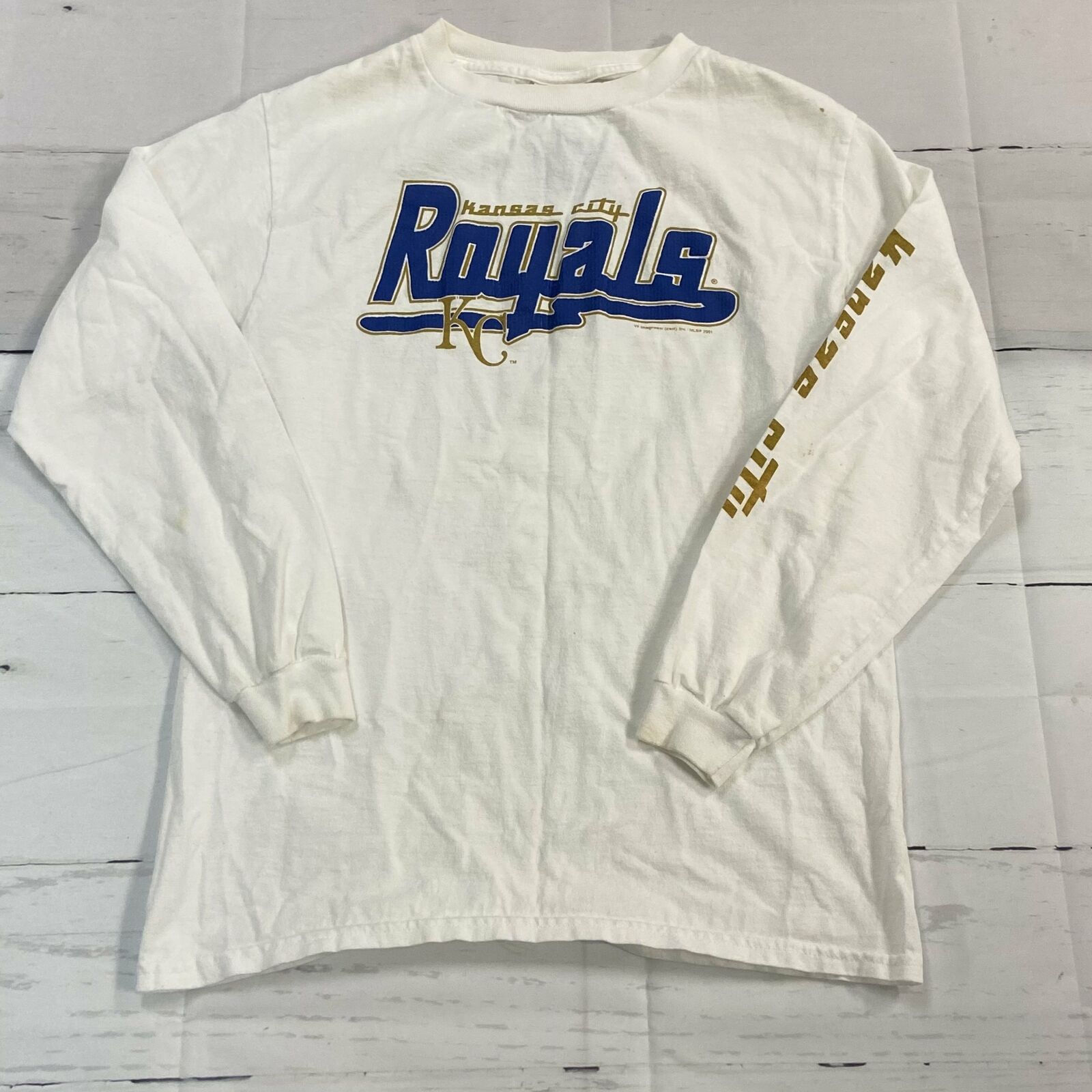 Vintage Lee Kansas City Royals MLB T Shirt Youth Boy Size Large