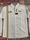 F 45 Athletics Team White Long Sleeve Button Down Shirt Men’s Size Large New*