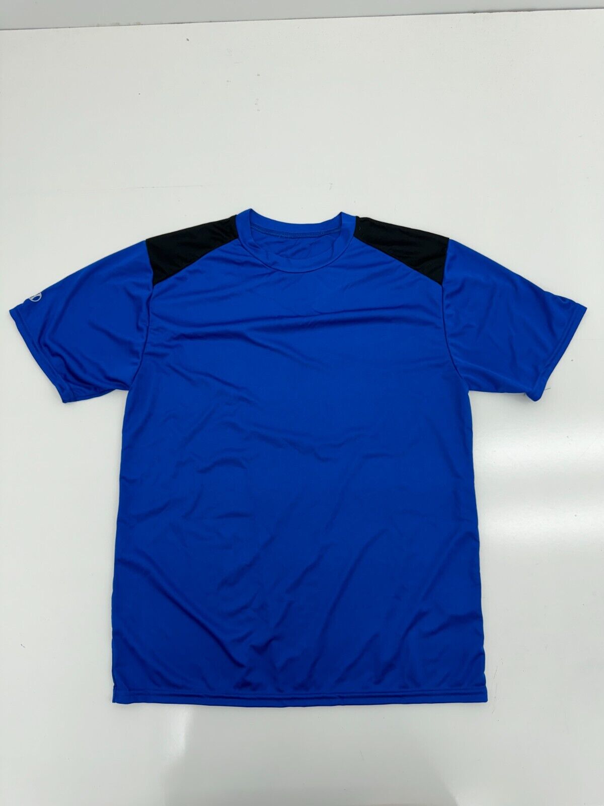 Holloway Mens Blue Athletic Short Sleeve Shirt Size medium