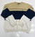 Vintage Chaps Ralph Lauren Yellow Blue White Stripes Sweater Mens Size Large *