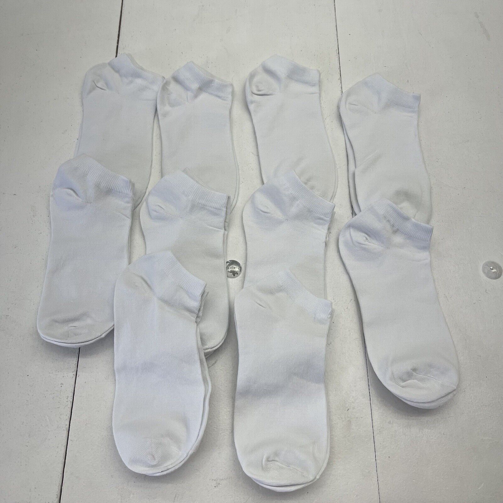 U Idea Adults White 10 Pack Ankle Socks Size OS