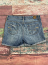 American Eagle AEO For Arie Denim Jean Cut-Off Shorts Women Size 4 Distressed *