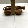 Xappeal Brown Flower Crochet Coachella Flat Sandals Women&#39;s Size 6.5