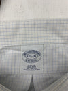 Brooks Brothers White Blue Check Print Long Sleeve Button Up Size Large