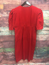 The collecton Vintage Red Dress Sz 8 Quarter Sleeve