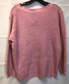 Vintage Roamans 80s Womens Sweater Size M Medium Pink Pullover 3 Button Knit