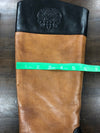 Vince Camuto Kellini Western Brown Black Tie Dye Leather Boots Shoes Size 7.5M